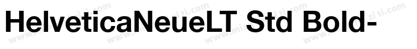 HelveticaNeueLT Std Bold字体转换